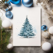 Elegante Winter Wonderland Kerstkaart