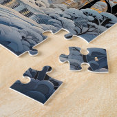 Elegante winterkapel kerstvakantie legpuzzel (Zijkant)