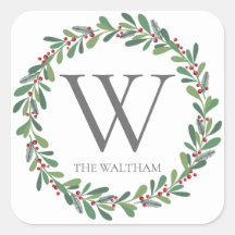 Elegante winterlente monogram kerstvakantie