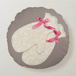 elegante wintermittens lintlint schattig rond kussen