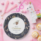 Elegante winterpapier Borden met pinecones Papieren Bordje (Feest)