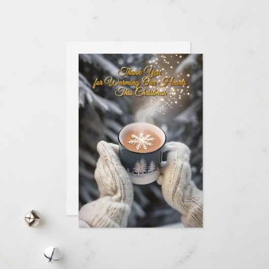 Elegante winterse Kaart (Voorkant / Achterkant in situ)