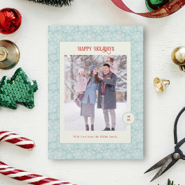 Elegante wintervlokken prettige feestdagen feestdagenkaart