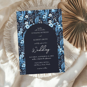 Elegante winterweide wilde bloemen vet kaart