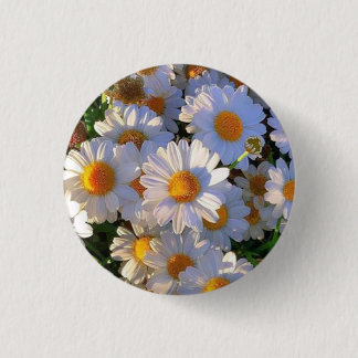 Elegante witte bloem broche ronde button 3,2 cm