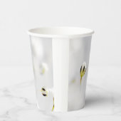 Elegante witte bloem print papieren beker (Rechts)