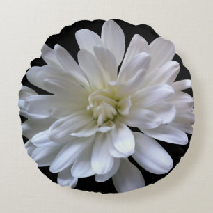 Elegante witte bloemen bloem White Daisy Rond Kussen