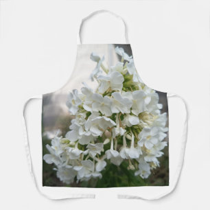 Elegante witte bloesem bloemige schort voor koken