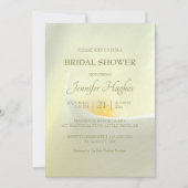 Elegante witte Calla bruids douche uitnodiging (Voorkant)