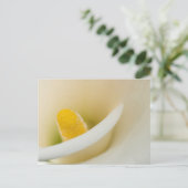 Elegante witte calla lelie briefkaart (Staand voorkant)