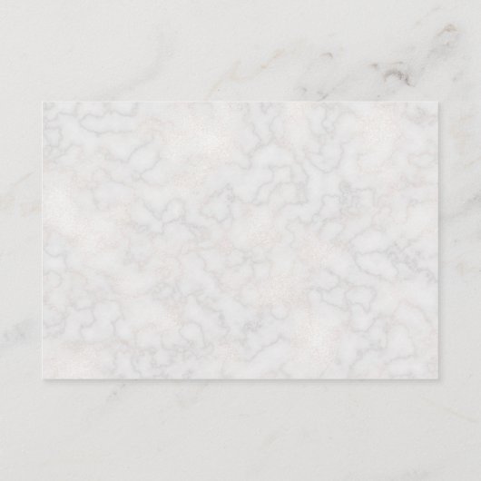 Elegante witte Calla Lilies Bruiloft Details Info Informatiekaartje (Achterkant)