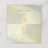 Elegante witte Calla Lily bruiloft gevouwen plaats (Buitenkant ongevouwen)