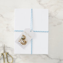 Elegante witte en gouden kerst-unicorn