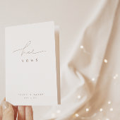 Elegante witte foto bruiloft haar geloften Kaart