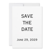 Elegante witte gay trouwkaart 'Save The Date'