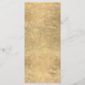 Elegante witte gouden wilde bloem luxe bruiloft Me Programma (Achterkant)