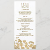 Elegante witte gouden wilde bloem luxe bruiloft Me Programma (Voorkant)