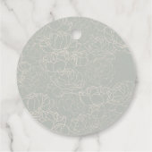 Elegante witte & groene simpele bedankkaartjes bedankjes labels (Achterkant)