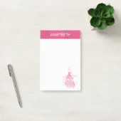 Elegante witte jurk gepersonaliseerde Post-It-noti Post-it® Notes (Kantoor)