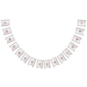 Elegante witte kant Bloemen Bunting Vlag Vlaggetjes