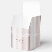 Elegante witte kant Bloemen Favoriet Box Bedankdoosjes (Geopend)