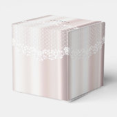 Elegante witte kant Bloemen Favoriet Box Bedankdoosjes (Achterkant)