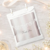 Elegante witte kant Bloemen Favoriete tas Bedankzakje (Geknipt)