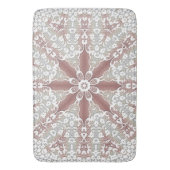 Elegante witte kant bloemenbadmat badmat (Voorkant Verticaal)