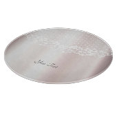 Elegante witte kant bloemensnijplank snijplank (Hoek)