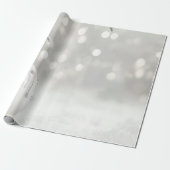 Elegante witte kerstbal vakantie cadeaupapier (Uitgerold)