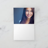 Elegante witte klas van 2026 afstuderen bedankkaart (Binnen)