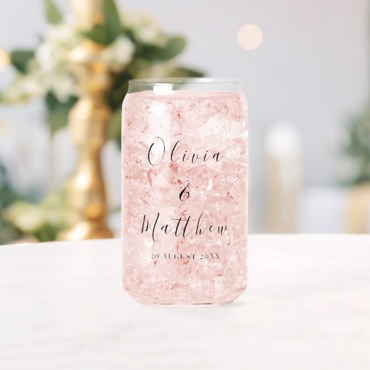 Elegante witte klassieke minimalistische bruiloft blikvorm glas (Insitu (Huwelijk))