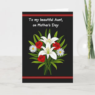 Elegante Witte Lelie Moederkaart Kaart