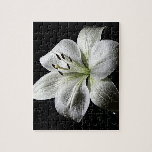 Elegante witte lelie puzzel (Verticaal)