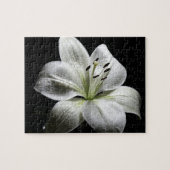Elegante witte lelie puzzel legpuzzel (Horizontaal)