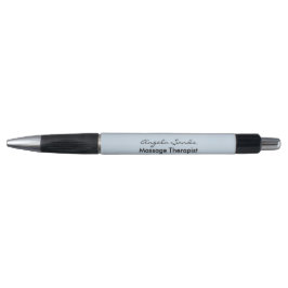 Elegante witte madeliefjes blauw pen