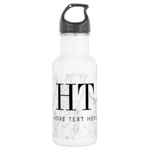 Elegante witte marmeren stenen waterfles cadeau