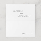 Elegante witte minimalistische bruiloft (Buitenkant ongevouwen)