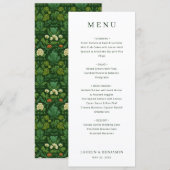 Elegante Witte Minimalistische Menu (Voorkant / Achterkant)