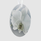 Elegante Witte Orchidee Botanische Kunst Ornament (voorkant)