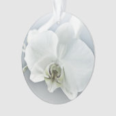 Elegante Witte Orchidee Botanische Kunst Ornament (voorkant)