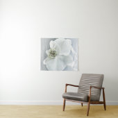 Elegante Witte Orchidee Botanische Kunst Wandkleed (In Situ (horizontaal))