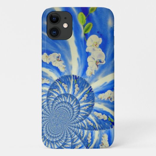 Elegante witte orchidee waterverf schilderij Case-Mate iPhone case (Achterkant)