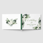 Elegante Witte Orchideeën Boheemse Bruiloftsshower Gastenboek (Volledig)