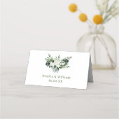 Elegante witte orchideeën Bohemian bloemenbruiloft (Achterkant)