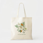 Elegante witte orchideeën en Kumquats bruidsmeisje Tote Bag (Voorkant)
