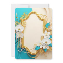 Elegante Witte Orchideeën Gouden Lijst