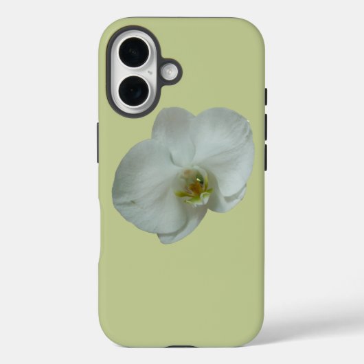 Elegante witte orchideeënbloem botanisch Case-Mate iPhone case (Achterkant)