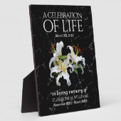 Elegante Witte Orientals Lilies Viering van het Le Fotoplaat (Zijkant)