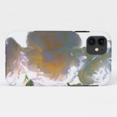 Elegante witte perzik oranje blosrozen Case-Mate iPhone case (Achterkant (horizontaal))